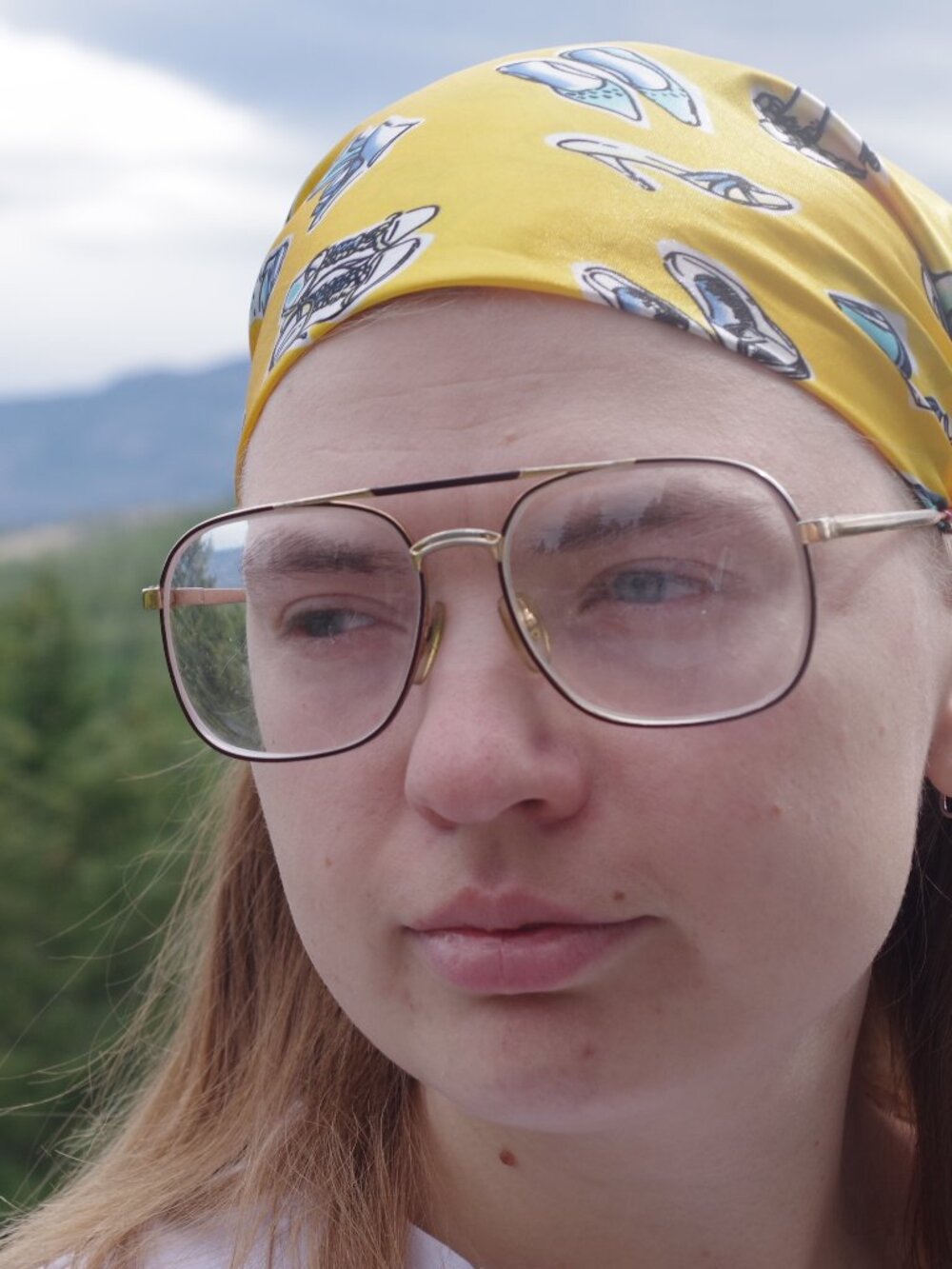 Vintage Priscrition Glasses From The 1980s Gold Frames Big